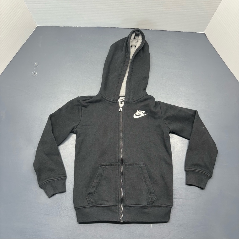 Nike Kids Black Zip Up Hoodie Sz 4T